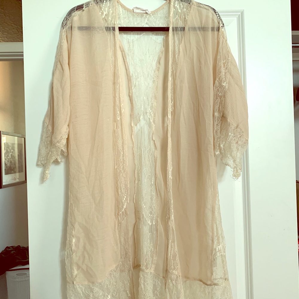 LUSH lace kimono